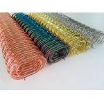 Pitch 4:1 Gold Plated Coating 2.0MM Thick Spiral Binding Coil Used For Notebook for sale