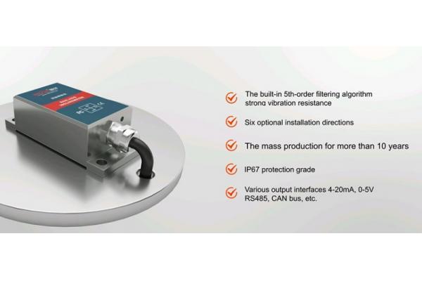SCA116T SCA126T Dual Axis Inclinometer With RS232 / RS485 Output IP67 Protection