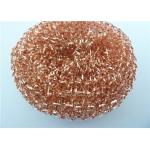 Durable 40g Metal Copper Mesh Scourer for Pots Kitchen Cleaning for sale