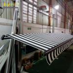 Balcony Aluminium retractable awning with rain chennel , aluminium retractable awning
