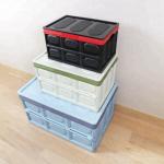 140L Collapsible Plastic Trunk Organizer 55L Folding Plastic Storage Boxes