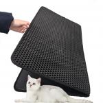 Factory Wholesale Custom Multi-colors Cat Litter Mat Original Washable EVA Double Pet Cat Litter Mat for sale