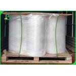 Waterproof Tearproof Label Paper Back Side Adhesive 43gsm Fiber Paper for sale