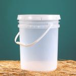 20liter PP Plastic Bucket Handle Lid For Customrized Logo Paint Packaging with No Leakage for sale