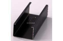 China Black Anodized Aluminium Alloy Profile Customize Water Tightness High Stiffness supplier