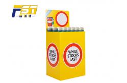 China Shape Customized Cardboard Dump Bins CMYK Printing Bright - Coloured For Candy supplier