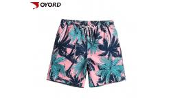 China OEM Custom Beach Shorts  Full Sublimation Printed Private Label Ultra Elastic supplier