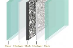China 22mm Thickness Glass Interlayer Decorative Wire Mesh supplier