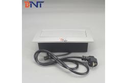China Silver Flush Mount Multimedia Desk Hidden Socket supplier