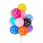 Multicolor Custom Full Printing Latex Polka Dot Latex Balloons 12inch for sale
