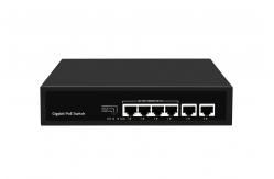 China Factory price gigabit 4 port poe switch 65W with poe watchdog supplier