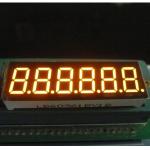 Continuous 6 Digit 7 Segment Alphanumeric LED Display Amber 0.36 Inch for sale