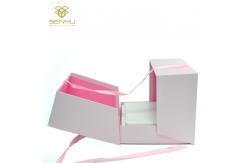China Fashion Wedding Ring Custom Paper Packaging Box Necklace Jewelry Display Case supplier