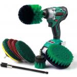 Nylon Drill Brush Attachment Kit 9 In 1 With 6 Long Reach Extension for sale