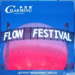 100x50CM Glass Transparent LED Video Wall Aluminum Pixel Pith P3.91MM