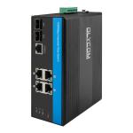 Gigabit Industrial Managed Ethernet Switch 2.5G Fiber SFP Uplink IP40 DC24V for sale