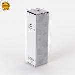 Custom Lotion Paper Box For Lotion Beauty Care Products Silver Card Paper Box for sale