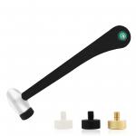 Multifunction Jewelry Engraving Machine Hammer With 4 Interchangeable Heads Brass