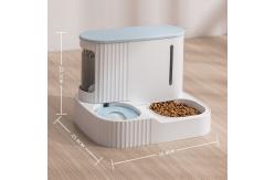 China Automatic Water Feeding Cat Double Bowl Prevent Upsetting supplier