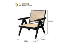 China Morden Design Arm Chair, solid wood leisure chair,natural ratton finished, living room lounge chair,leisure lounge chair supplier