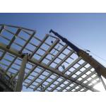 Single Sheet Roofing Steel Structure Building H Galvanized Column Tailored Solution for sale