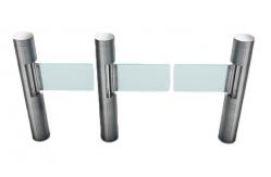 China DC24V Cylinder Swing Barrier Gate 10mA RFID Auto Synchronized supplier