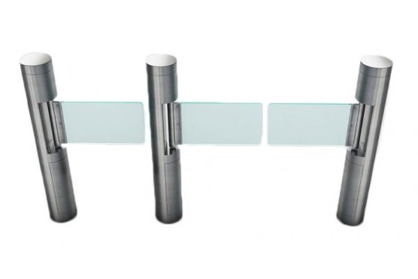 DC24V Cylinder Swing Barrier Gate 10mA RFID Auto Synchronized