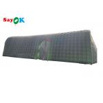 Event Dome Tent Custom Air Channel Inflatable Pvc Tunnel Tent With Door Curtain for sale