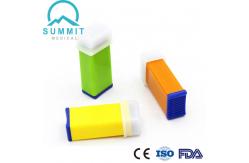 China Sterile Safety Lancet with One Hand Operation, 26G 1.8mm, Yellow, 100 Pieces supplier