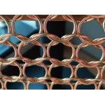 Electroplating Color 1.5mm Diameter 15mm Round Ring Metal Chain Mail Mesh Is For Decorating Window Screen for sale