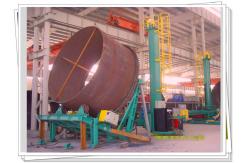 China Accurate Rotation Tilt Adjustable Turning Roll For Wind Tower Flange Auto Welding supplier