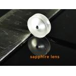 Fan Shaped Polished / Unpolished Sapphire Lens Glasses Al2O3 Single Crystal