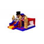 Fireproof Colorful Inflatable Combos Little Brown Bear Theme Castle Inflatable Bounce With Slide for sale
