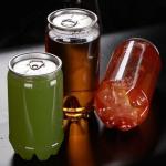 Transparent PET 350ml 600ml Plastic Beverage Bottles for sale