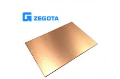 China High Extensibility Copper Clad Steel Sheet , Copper Clad PCB Sheet supplier