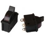 Black On Off Electric Power Switch With 3 Terminals 125/250VAC 24A/12A for sale