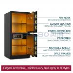 Patented Double Rows Bolts Home Safe Box Double Door Dual Alarm