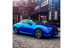 China Removable Adhesive Chrome Blue Car Wrap Mirror Effect Vinyl Wrap supplier