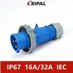 5P 16A Three Phase IP67 IEC Standard Industrial Plug Socket Dustproof for sale