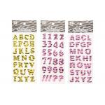 Glitter Letter Alphabet Kids Sticker Printing Surface High Glossy for sale