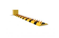 China Traffic Barrier A3 Steel Spikes Tyre Killer 7m Length PLC Remote Control supplier