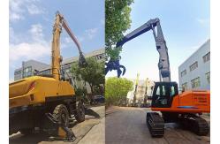 China Grab Scrap Metal Material Handler Excavator Arm Q355B Customization Available supplier