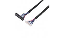 China LCD Notebook Computer Coaxial Cable Assembly Customized 20pin 30pin LVDS supplier