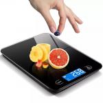 Waterproof Glass Surface Digital Electronic Glass Kitchen Scale With LCD Display for sale