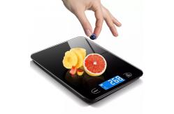China Waterproof Glass Surface Digital Electronic Glass Kitchen Scale With LCD Display supplier