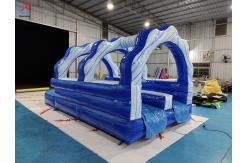 China Commercial Inflatable Slip Slide Inflatable Water Double Slides For Outdoor supplier