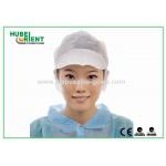 PP Single Snood Cap Disposable Non-woven Head Cap with Peak and Hairnet for sale