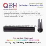 QBH Slotted Spring Pins Carbon Steel ZP/YZP/PLAIN/BLACK/HDG Dacromet Geomet Nickle Plate Roll Cotter Pins C Pins for sale