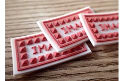 China Custom Silver Reflective Screen Printed Keyring Chain For Promotion Gift supplier