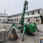 Telescopic 3 Ton Electric Diesel Powered Mini Spider Crane for sale